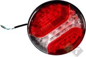 Hamburger Led achterlicht, Ledlamp 24 LEDs, Rond 12 cm