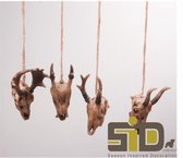 Skull Hanger 10 Cm set a 4 Kerstartikelen