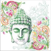 Ambiente Servetten Buddha Head Green