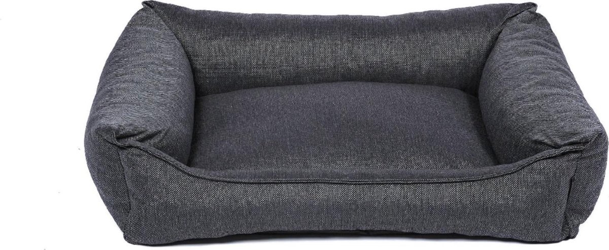 snObbs Kingston S Hondenmand - Hondenkussen – Trendy Hondenbank - Hondenbed Geschikt voor de Wasmachine - 80 x 55 x 21 - Grafiet Grijs