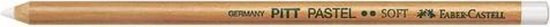 Wit Faber-Castell Pitt Pastel Soft potlood, Gemaakt in Duitsland.