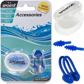 SportX Neusclip+oordopjes  junior**