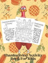 Thanksgiving Activity Book For Kids