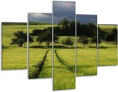 Peinture sur verre Nature | Vert, bleu, blanc | 100x70cm 5Liège | Tirage photo sur verre |  F001345