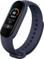 Siliconen Smartwatch bandje - Geschikt voor  Xiaomi Mi Band 5 siliconen bandje - paars-blauw - Horlogeband / Polsband / Armband