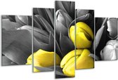 Peinture sur verre d'orchidée | Gris, jaune, noir | 170x100cm 5 Liège | Tirage photo sur verre |  F002759