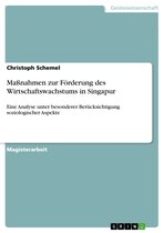 Maßnahmen zur Förderung des Wirtschaftswachstums in Singapur