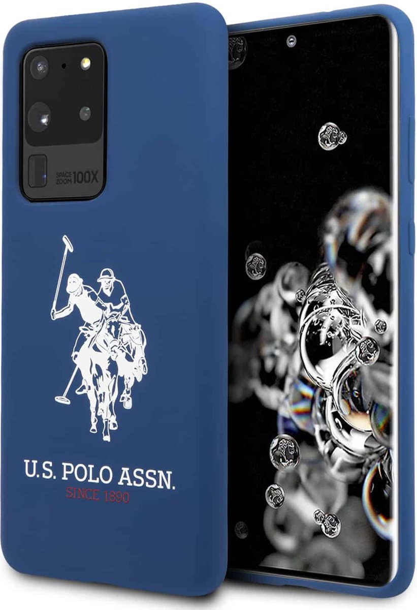 U.S. Polo Siliconen Backcase Hoesje Samsung Galaxy S20 Ultra - Navy Blue