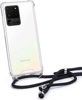 FONU Siliconen Anti-Shock Backcase Hoesje Met Koord Geschikt Voor Samsung Galaxy S20 Ultra