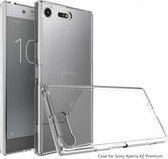 Krasbestendige TPU + acryl beschermhoes voor Sony Xperia XZ Premium (transparant)