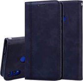Voor Huawei Honor 8X Frosted Business Magnetische Horizontale Flip PU Leather Case met Houder & Kaartsleuf & Lanyard (Zwart)