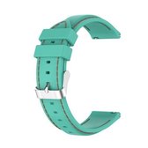 Voor Samsung Galaxy Watch 3 41mm / Active2 / Active / Gear Sport 20mm siliconen vervangende horlogeband (mintgroen)