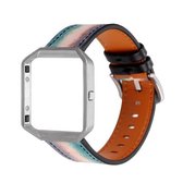 Voor Fitbit Blaze mannen aangepaste vervangende polsband horlogeband (groene balk)