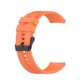 Voor Huawei Watch GT 2 Pro siliconen vervangende band horlogeband met zwarte stalen gesp (levendig oranje)