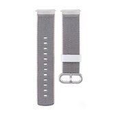 Voor Garmin Vivoactive 3 nylon vervangende polsband horlogeband met gesp (grijs)