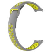 Voor Xiaomi Haylou Solar / LS05 siliconen omgekeerde gesp riem (grijs + geel)