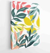 Abstract art nature background vector. Modern shape line art wallpaper 4 - Moderne schilderijen – Vertical – 1933708193 - 80*60 Vertical
