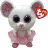 foto van Ty Beanie Boo's Nina Mouse 15cm