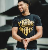 Pride or Die T Shirt Reckless Zwart Goud Kies uw maat: M