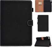 Voor iPad mini 4 / mini 3 / mini 2 / mini effen kleur tablet pc universele magnetische horizontale flip lederen tas met kaartsleuven en houder (zwart)