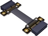 K10 PCI-e PCI Express 36PIN 1X Vrouw-naar-vrouw verlengkabel met vergulde connector, lengte: 20 cm