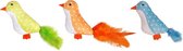 Flamingo Vogel+Veer 10Cm, Let Op ! Alleen Kleur Blauw Word Geleverd !