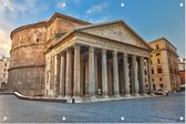 Het Pantheon aan het Piazza della Rotonda in Rome - Foto op Tuinposter - 225 x 150 cm