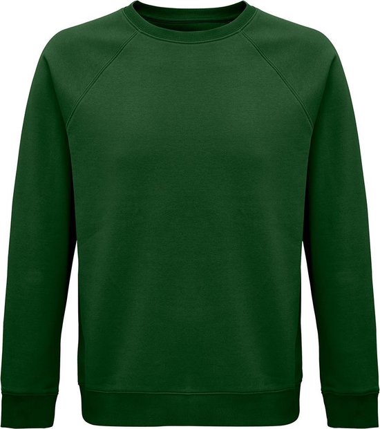 Sweat-shirt raglan biologique unisexe pour adultes SOLS (vert bouteille)