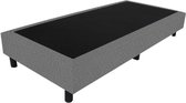 Bedworld Boxspring 80x210 - Velours - Grijs (ML85)