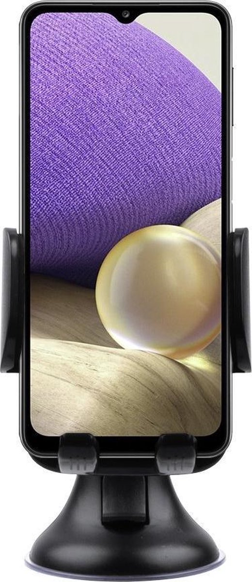 Shop4 - Samsung Galaxy A32 5G Autohouder Instelbare Raamhouder Zwart