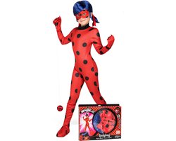 VIVING COSTUMES / JUINSA - Ladybug Miraculous kostuum voor kinderen - 98-110 (4-5 jaar)