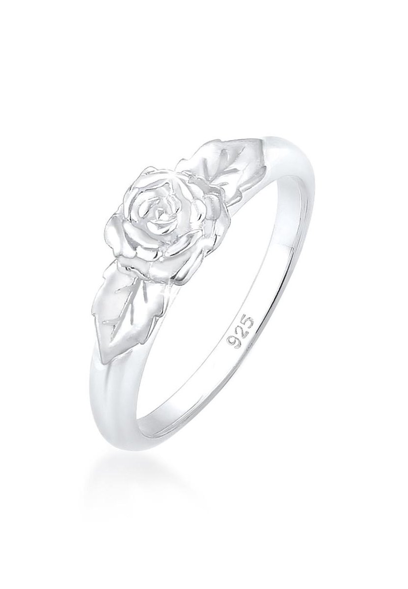 Elli - Ring - Dames Band Rozen Symbool Gebloemd Vintage Look in 925 Sterling Zilver - Dames
