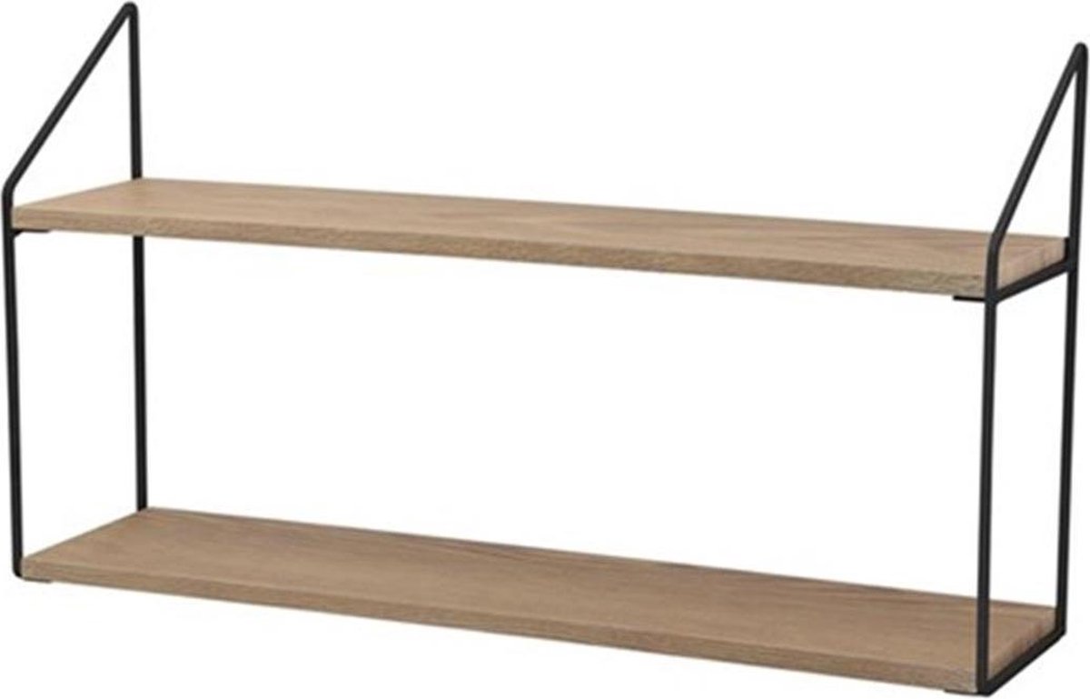 Lisomme Cara houten wandrek naturel - 60 x 33 cm