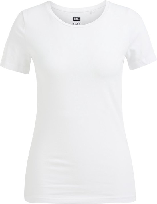 WE Fashion Dames T-shirt van biologisch katoen - Maat M