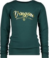 Vingino Longsleeve Logo Meisjes Katoen Donkergroen Mt 104