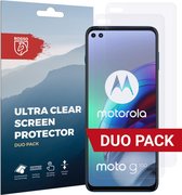 Rosso Screen Protector Ultra Clear Duo Pack Geschikt voor Motorola Moto G100 | TPU Folie | Case Friendly | 2 Stuks
