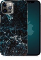 Lushery Hoesje - geschikt voor iPhone 12 Pro Max - Fashion Back Case Hoesje - Frozen Marble