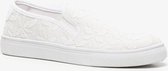 Dames canvas instappers - Wit - Maat 39