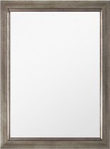 Spiegel Zilver Bruin 57x77 cm – Karen – Gerecycled Zilveren Spiegel – Uniek Lange Spiegel Zilver – Spiegel Zilveren lijst – Perfecthomeshop