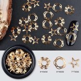 Decoratie nail art, goud, diverse modellen
