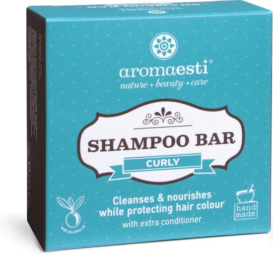 Aromaesti Shampoo Bar Curly - shampoo voor krullend haar - zero waste - solid shampoo - vegan - biologisch - diervriendelijk - 60 gram