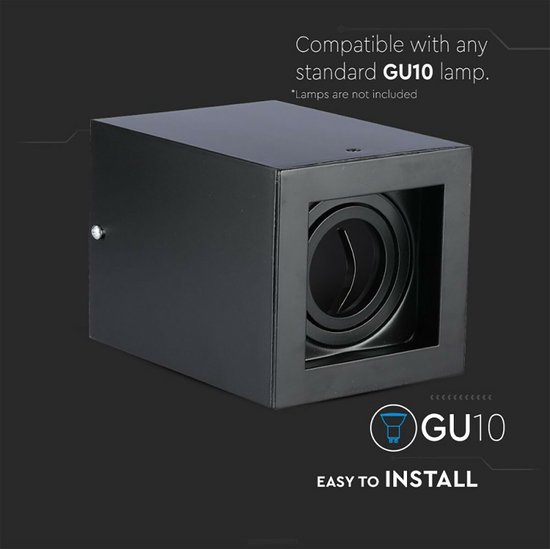 KOLORENO Halogeen Opbouwlamp Spoti - Plafondspot Aluminium