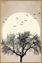 JUNIQE - Poster met kunststof lijst Dreamers Bright -13x18 /Ivoor &