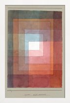 JUNIQE - Poster in houten lijst Klee - White Framed Polyphonically