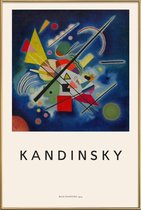 JUNIQE - Poster met kunststof lijst Kandinsky - Blue Painting -40x60