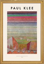 JUNIQE - Poster in houten lijst Klee - View into the Fertile Country