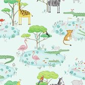 Dutch Wallcoverings - Over The Rainbow- Croco Lake Teal