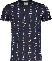 Hensen T-shirt - Slim Fit - Blauw - XL