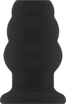 No.51 - Large Hollow Tunnel Butt Plug - 5 Inch - Black - Butt Plugs & Anal Dildos -