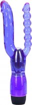 Double Penetrating Vibrator - Purple - Classic Vibrators -